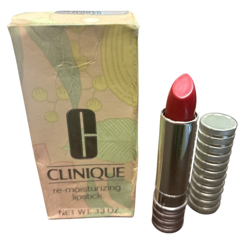 NIB VINTAGE RARE CLINIQUE RE MOISTURIZING LIPSTICK GINGER FLOWER 33-METAL TUBE